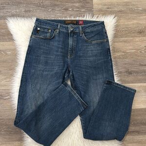 SUPERDRY DENIM BLUE JEANS MADE WITH ORGANIC COTTON SLIM STRAIGHT SIZE 34X32